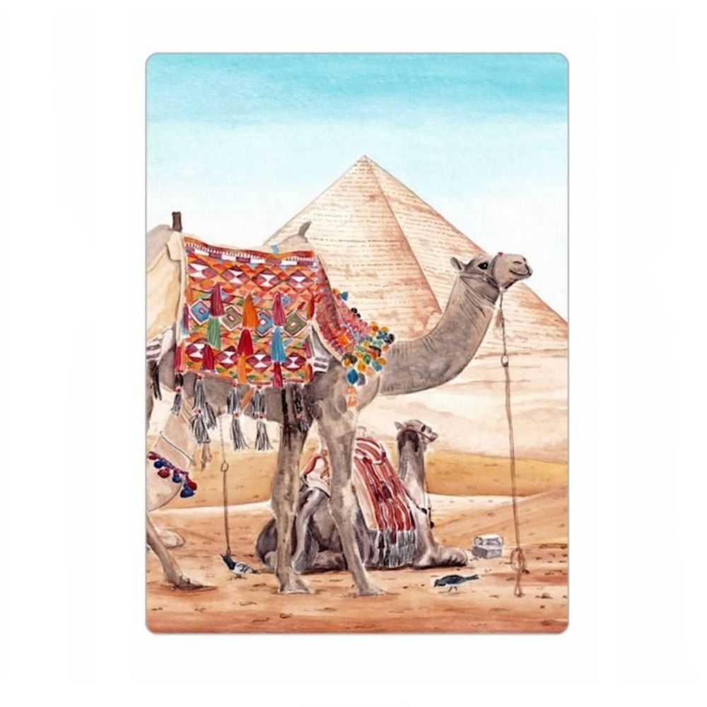 Egypt Pyramids Camel Art Magnet